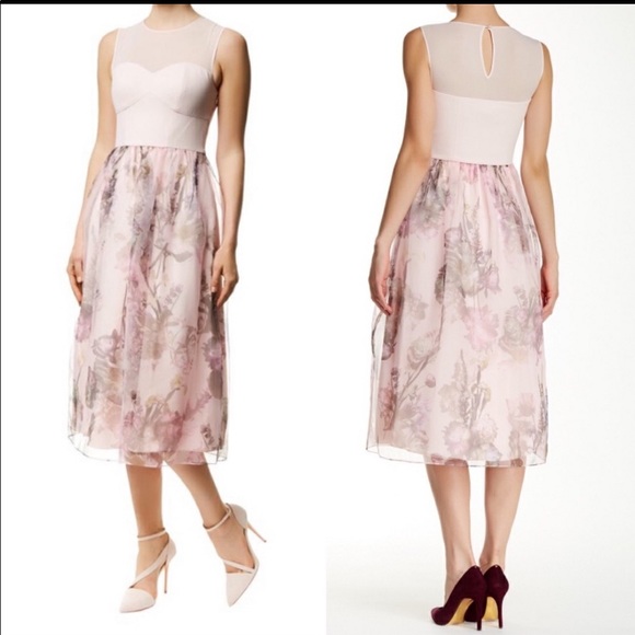 Ted Baker London Dresses & Skirts - Floral Pink Sleeveless Dress